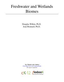 Freshwater and Wetlands Biomes