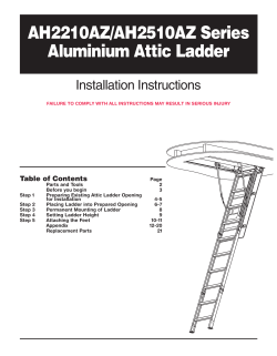 AH2210AZ/AH2510AZ Series Aluminium Attic Ladder