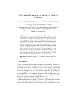 Rule-based Reasoning on Massively Parallel Hardware