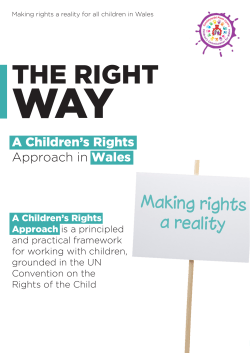 the right - Children`s Commissioner for Wales