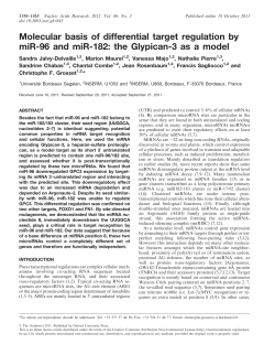 Molecular basis of differential target regulation by miR