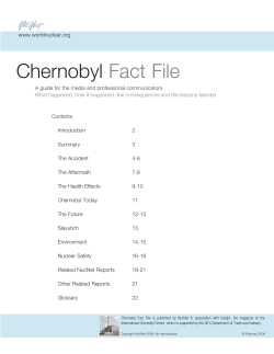 Chernobyl Fact File - European Nuclear Society