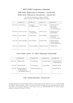 2017 Conference Program