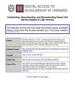 Constructing, Deconstructing, and Reconstructing Career Civil