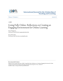 Going Fully Online - Digital Commons@Georgia Southern