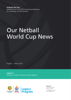 Our Netball World Cup News