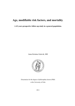 Age, modifiable risk factors, and mortality - DUO