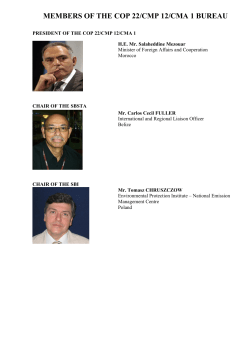 members of the cop 22/cmp 12/cma 1 bureau