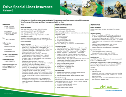 Drive Special lines insurance