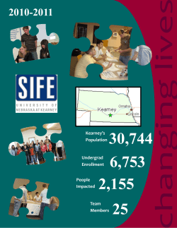 People Impacted Team Members 25 Kearney`s Population 30,744