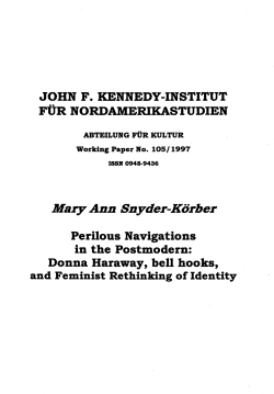 Perilous Navigations in the Postmodern: DODna Haraway