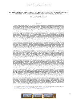 41. tectonism and volcanism at the southeast greenland rifted