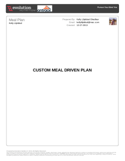 custom meal plan driven