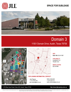 JLL Flyer Template - Alt 1