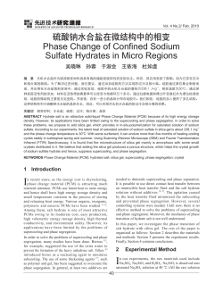 硫酸钠水合盐在微结构中的相变Phase Change of Confined Sodium