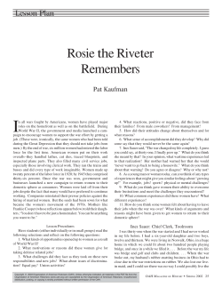 Rosie the Riveter Remembers