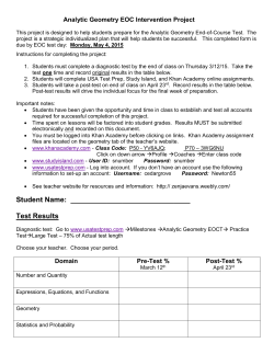 Skills Portfolio Assignment back to course information