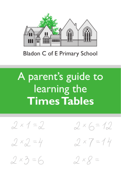 Times Tables - Bladon School