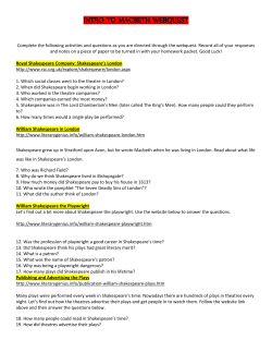intro to macbeth webquest