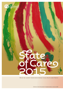 State of Care - Office of the Children`s Commissioner