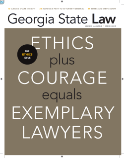 Spring 2016 Magazine - Georgia State University College of Law