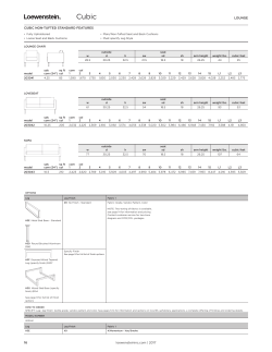 18 loewensteininc.com | 2017 LOUNGE CUBIC NON
