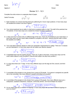 Review 12.1 &ndash; 12.3