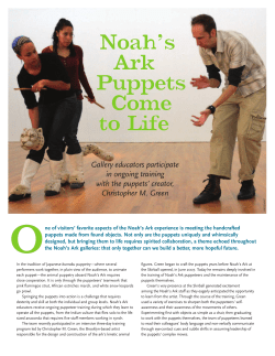 Noah`s Ark Puppets Come to Life