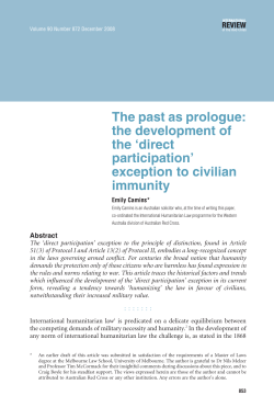 The past as prologue: the development of the