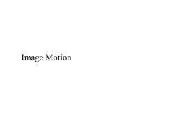 Image Motion