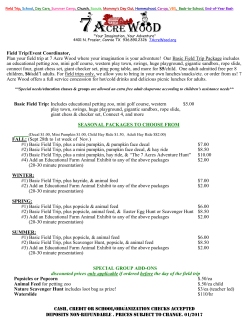 here for our Field Trip Flyer.