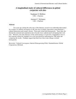A longitudinal study of cultural differences in global corporate