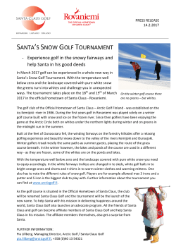 SANTA`S SNOW GOLF TOURNAMENT