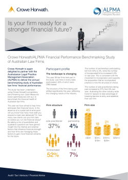 Is your firm ready for a stronger financial future?