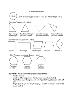 IDENTIFYING CHARACTERISTICS OF 2D SHAPES