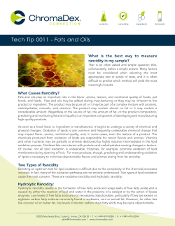 Tech Tip 0011 - Fats and Oils
