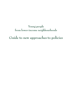 Guide to new approaches to policies