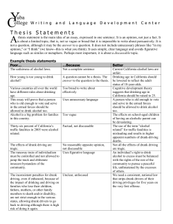 Thesis Statements