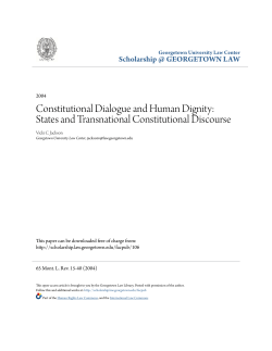 Constitutional Dialogue and Human Dignity