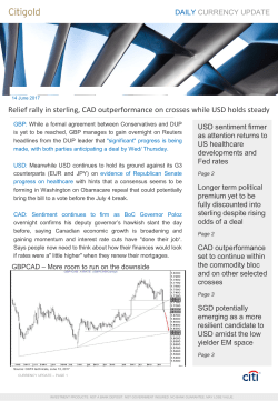 USD Friendly Headlines Largely Ignored As Markets Await Comey