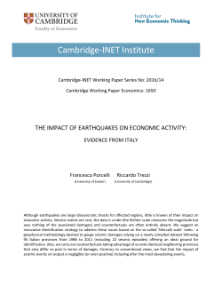 Evidence from Italy - The Cambridge-INET Institute