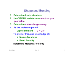 Shape and Bonding