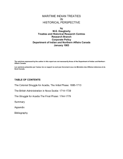 Maritime Indian Treaties in Historical Perspective