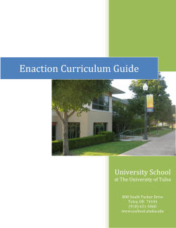 Enaction Curriculum Guide