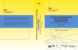 The Inter-American System for the Protection of Human Rights