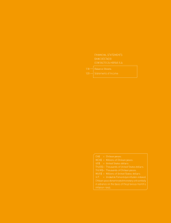 Balance Sheets Statements of Income FINANCIAL