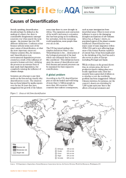 Causes of Desertification