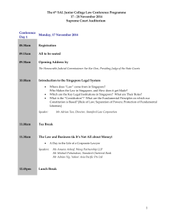 6th JCLP Conference Programme
