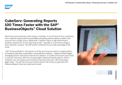 CubeServ: Generating Reports 100 Times Faster with the SAP