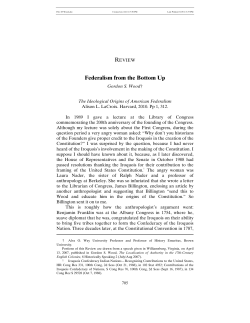 Federalism from the Bottom Up - The University of Chicago Law